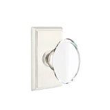 Emtek - Concealed, Passage, Rectangular Rosette, Hampton Knob, US15 - Satin Nickel