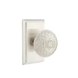 Emtek - Concealed, Privacy, Rectangular Rosette, Lancaster Knob, US15 - Satin Nickel