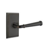 Emtek - Privacy, Rectangular Rosette, Merrimack Lever, RH, US10B - Oil Rubbed Bronze
