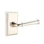 Emtek - Privacy, Rectangular Rosette, Merrimack Lever, LH, US14 - Polished Nickel