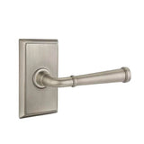 Emtek - Concealed, Privacy, Rectangular Rosette, Merrimack Lever, US15A - Pewter