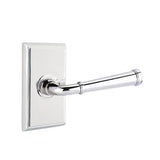 Emtek - Passage, Rectangular Rosette, Merrimack Lever, RH, US26 - Polished Chrome