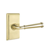 Emtek - Passage, Rectangular Rosette, Merrimack Lever, RH, US4 - Satin Brass
