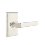 Emtek - Passage, Rectangular Rosette, Milano Lever, RH, US15 - Satin Nickel