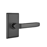 Emtek - Passage, Rectangular Rosette, Milano Lever, RH, US19 - Flat Black
