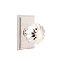 Emtek - Concealed, Passage, Rectangular Rosette, Melon Knob, US14 - Polished Nickel