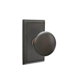 Emtek - Passage, Rectangular Rosette, Providence Knob, US10B - Oil Rubbed Bronze