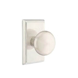 Emtek - Dummy, Rectangular Rosette, Providence Knob, US15 - Satin Nickel