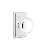 Emtek - Passage, Rectangular Rosette, Providence Knob, US26 - Polished Chrome