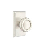 Emtek - Concealed, Privacy, Rectangular Rosette, Ribbon and Reed Knob, US15 - Satin Nickel