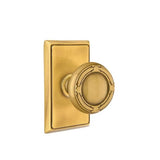 Emtek - Concealed, Passage, Rectangular Rosette, Ribbon and Reed Knob, US7 - French Antique