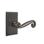 Emtek - Privacy, Rectangular Rosette, Rustic Lever, RH, US10B - Oil Rubbed Bronze