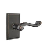 Emtek - Passage, Rectangular Rosette, Rope Lever, LH, US10B - Oil Rubbed Bronze