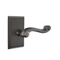 Emtek - Passage, Rectangular Rosette, Rope Lever, RH, US10B - Oil Rubbed Bronze