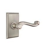 Emtek - Concealed, Privacy, Rectangular Rosette, Rope Lever, US15A - Pewter