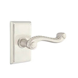Emtek - Passage, Rectangular Rosette, Rope Lever, LH, US15 - Satin Nickel
