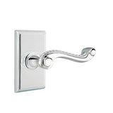 Emtek - Dummy, Rectangular Rosette, Rope Lever, US26 - Polished Chrome