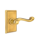 Emtek - Concealed, Privacy, Rectangular Rosette, Rope Lever, US7 - French Antique