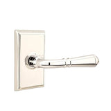 Emtek - Privacy, Rectangular Rosette, Turino Lever, LH, US14 - Polished Nickel
