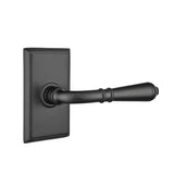 Emtek - Privacy, Rectangular Rosette, Turino Lever, RH, US19 - Flat Black
