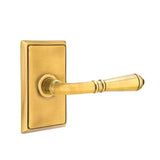Emtek - Privacy, Rectangular Rosette, Turino Lever, LH, US7 - French Antique