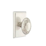 Emtek - Concealed, Privacy, Rectangular Rosette, Victoria Knob, US15 - Satin Nickel