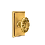 Emtek - Concealed, Privacy, Rectangular Rosette, Victoria Knob, US7 - French Antique
