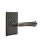 Emtek - Privacy, Rectangular Rosette, Wembley Lever, LH, US10B - Oil Rubbed Bronze