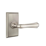 Emtek - Privacy, Rectangular Rosette, Wembley Lever, LH, US15A - Pewter