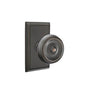 Emtek - Concealed, Passage, Rectangular Rosette, Waverly Knob, US10B - Oil Rubbed Bronze