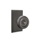 Emtek - Concealed, Privacy, Rectangular Rosette, Waverly Knob, US10B - Oil Rubbed Bronze