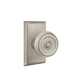 Emtek - Concealed, Passage, Rectangular Rosette, Waverly Knob, US15A - Pewter