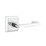 Emtek - Passage, Quincy Rosette, Argos Lever, LH, US26 - Polished Chrome