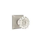 Emtek - Passage, Quincy Rosette, Astoria Crystal Knob, US15A - Pewter