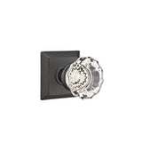 Emtek - Passage, Quincy Rosette, Astoria Crystal Knob, US19 - Flat Black