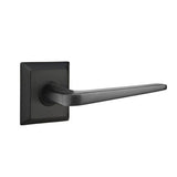 Emtek - Passage, Quincy Rosette, Athena Lever, RH, US19 - Flat Black