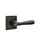 Emtek - Privacy, Quincy Rosette, Basel Lever, LH, US10B - Oil Rubbed Bronze