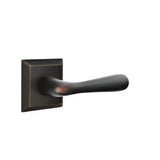Emtek - Privacy, Quincy Rosette, Basel Lever, RH, US10B - Oil Rubbed Bronze