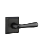Emtek - Privacy, Quincy Rosette, Basel Lever, LH, US19 - Flat Black