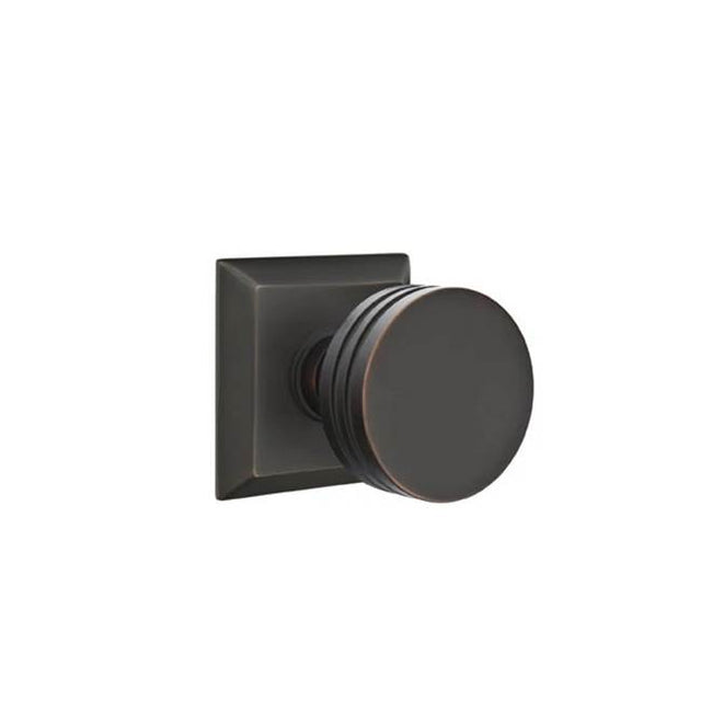 Emtek - Passage, Quincy Rosette, Bern Knob, US10B - Oil Rubbed Bronze