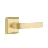Emtek - Passage, Quincy Rosette, Breslin Lever, RH, US4 - Satin Brass