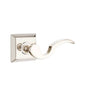 Emtek - Privacy, Quincy Rosette, Cortina Lever, RH, US14 - Polished Nickel