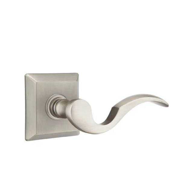Emtek - Passage, Quincy Rosette, Cortina Lever, RH, US15A - Pewter