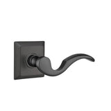 Emtek - Passage, Quincy Rosette, Cortina Lever, RH, US19 - Flat Black