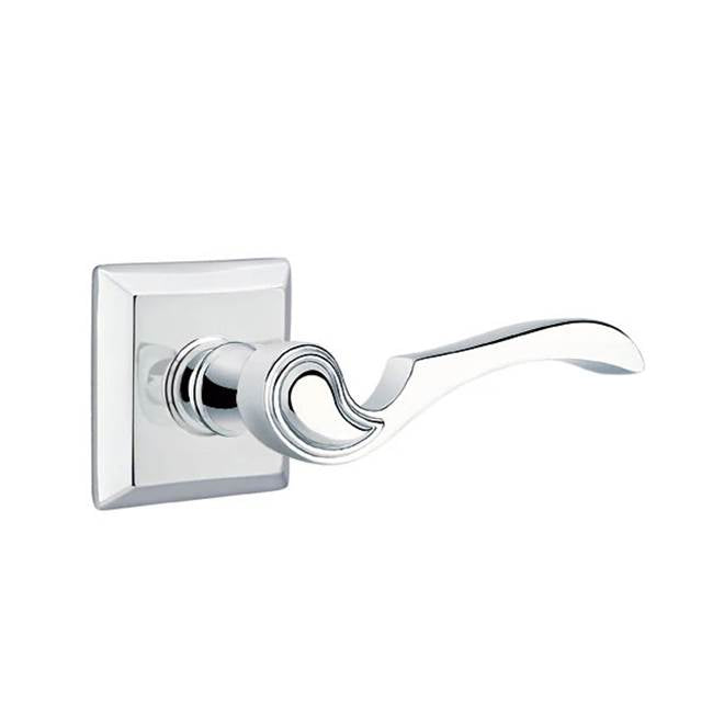 Emtek - Passage, Quincy Rosette, Coventry Lever, RH, US26 - Polished Chrome