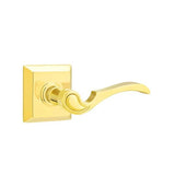 Emtek - Passage, Quincy Rosette, Coventry Lever, RH, US3NL - Unlacquered Brass