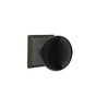 Emtek - Passage, Quincy Rosette, Ebony Knob, US10B - Oil Rubbed Bronze