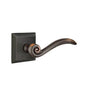 Emtek - Passage, Quincy Rosette, Elan Lever, LH, US10B - Oil Rubbed Bronze