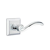Emtek - Privacy, Quincy Rosette, Elan Lever, RH, US26 - Polished Chrome
