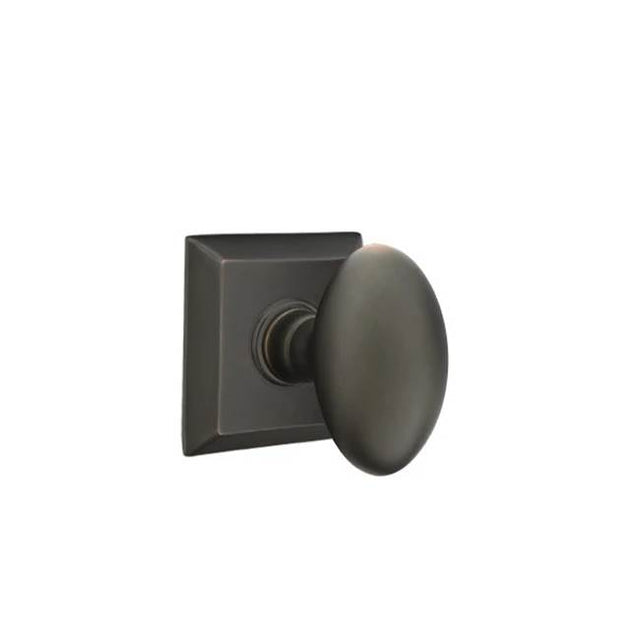 Emtek - Passage, Quincy Rosette, Egg Knob, US10B - Oil Rubbed Bronze